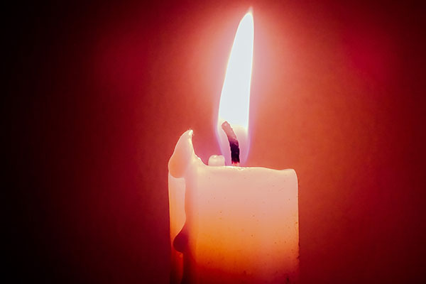 Candle Dark Red Fire